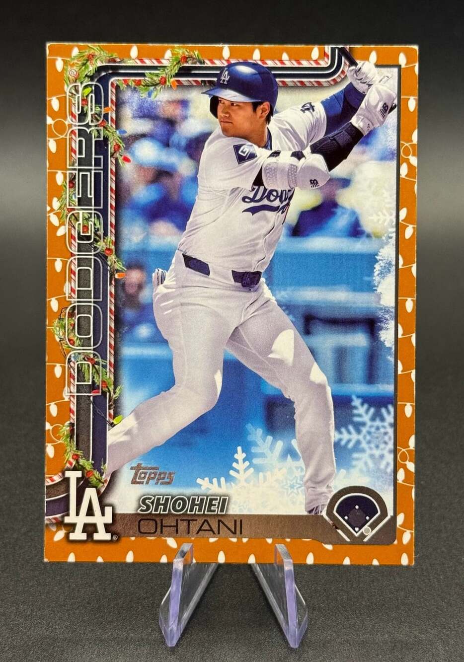 2025 Topps Holiday Shohei Ohtani #H200 Los Angeles Dodgers Baseball Card